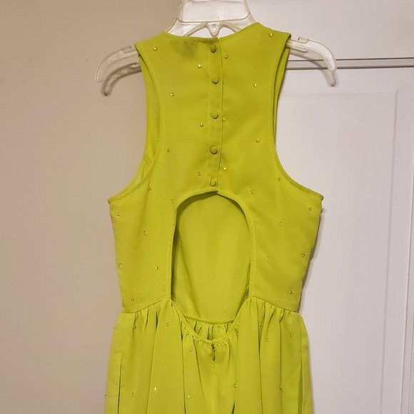 ASOS Lime Green Skater Skirt: US 6 - Picture 8 of 14